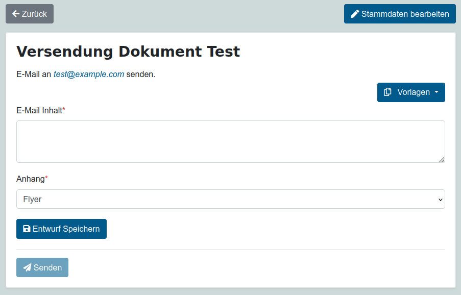 Halten Sie Ihre Partner und Kunden im auf dem Laufenden über das E-Mail System